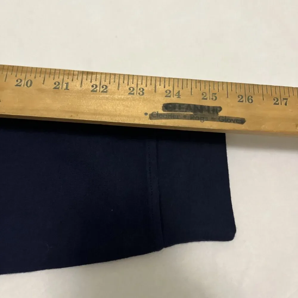 TASSO ELBA Men's 1/4 Zip Pullover Sweater Cotton Faux Suede Navy Blue Size 2XL